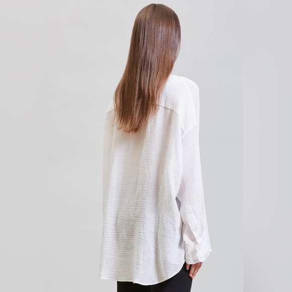 R13 Drop Neck Tuxedo Workshirt. Size XS - Picture 4 of 11